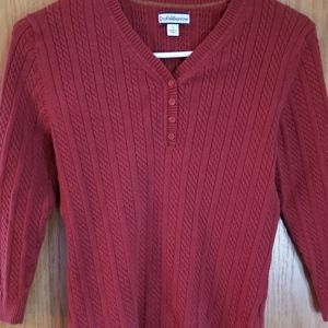 Women's sweater, burnt orange